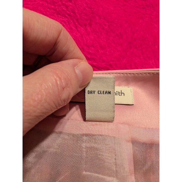 Amanda Smith Suits Women's Pencil Skirt Size 12 Pink Black Houndstooth Tweed - Picture 7 of 7